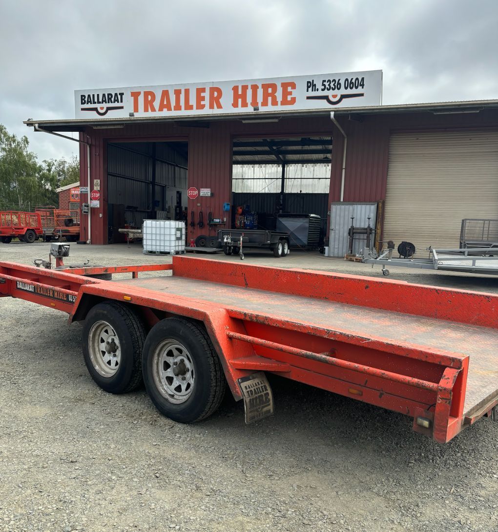 A Trailer with A Wooden Floor — Ballarat Trailer Hire in Alfredton, VIC