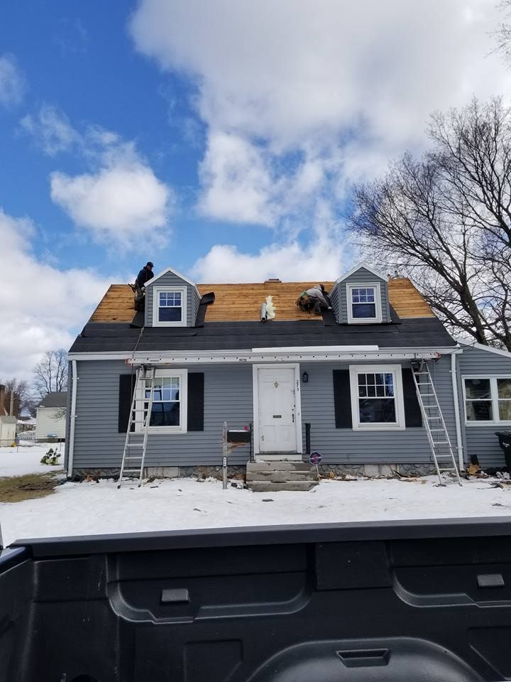 Snowy Home — Springfield, MA — Home City Roofing