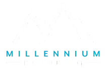 The Millennium logo featuring the word "MILLENNIUM" in blue sans-serif capital letters on a white background.