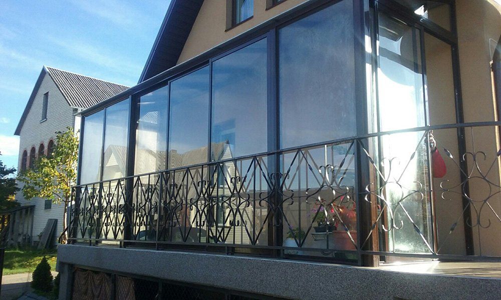 verandų  stiklinimas
