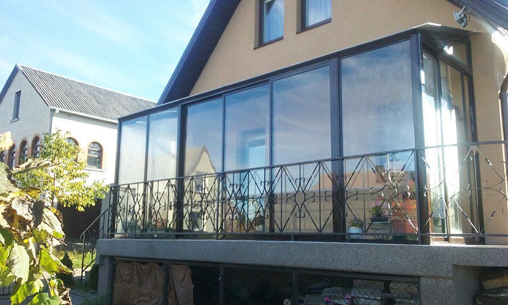 verandų  stiklinimas