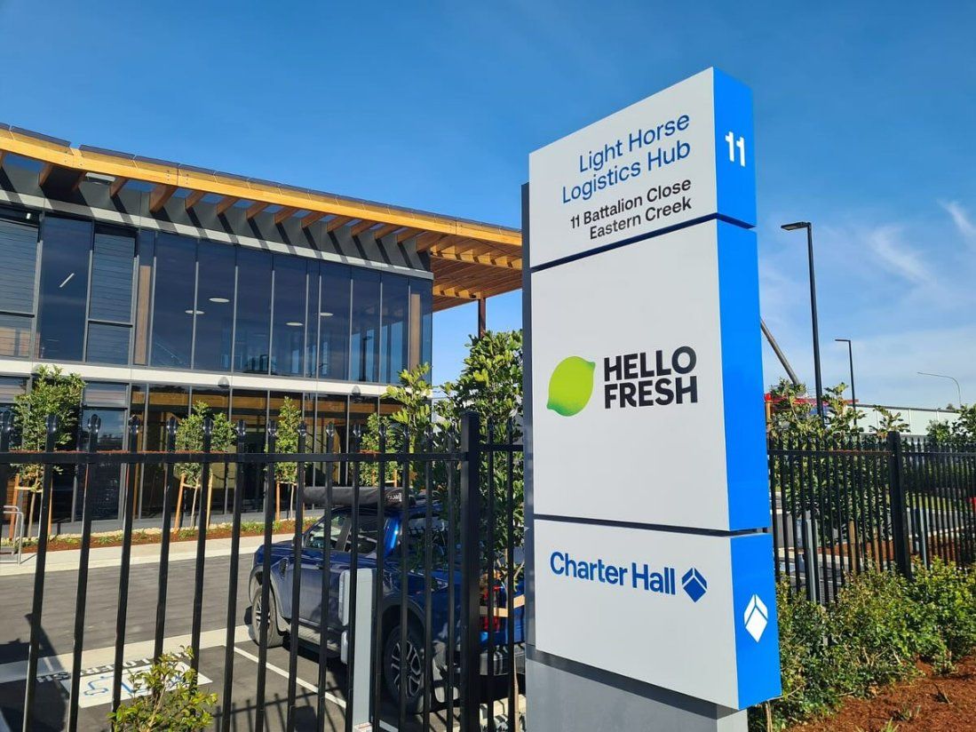 Sign For Hellofresh Logistics Hub — Zeal Interiors in South Grafton, NSW