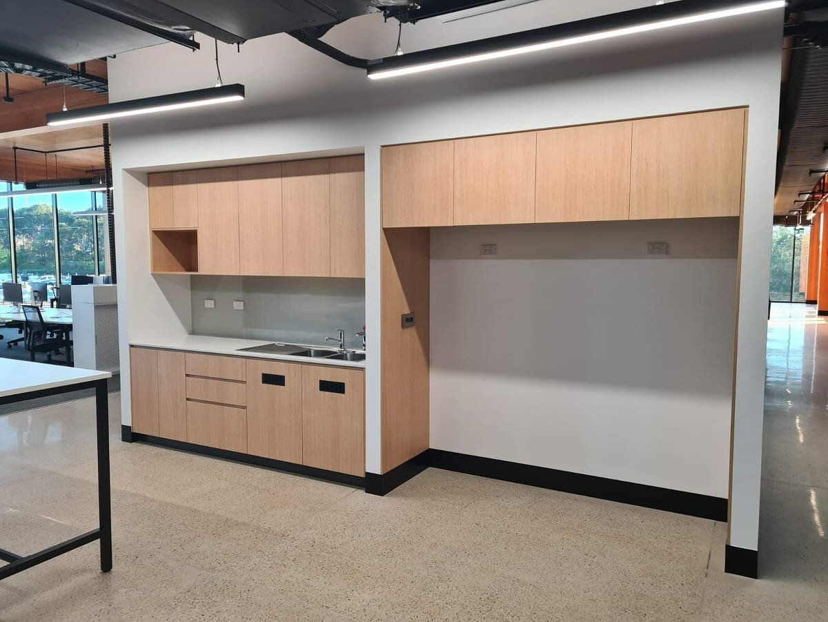Light Wood Cabinetry In A Kitchen Area With A Sink — Zeal Interiors in South Grafton, NSW
