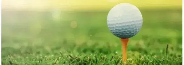 Chimney sweep portland maine - Golf ball on an orange tee on a green grassy golf course with a soft focus background.