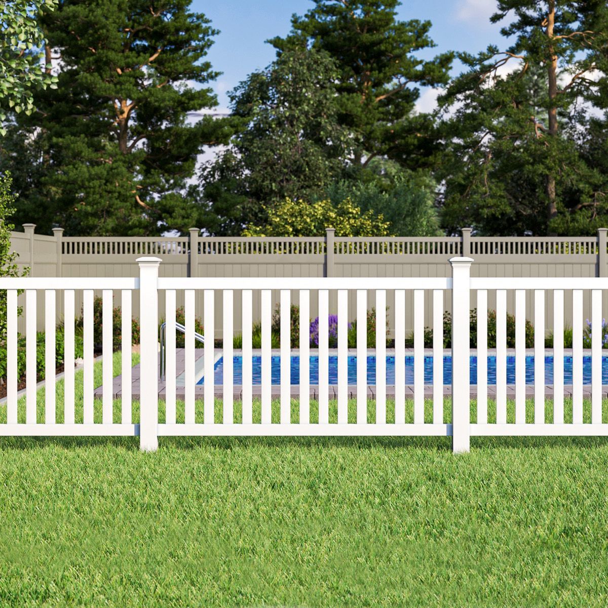 Closed Picket PVC Fence