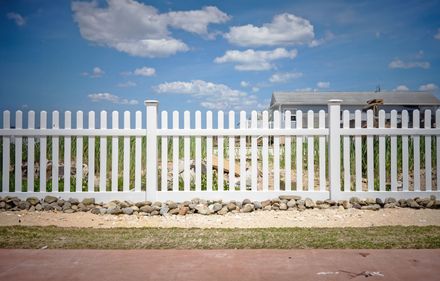 Open Picket PVC Fence