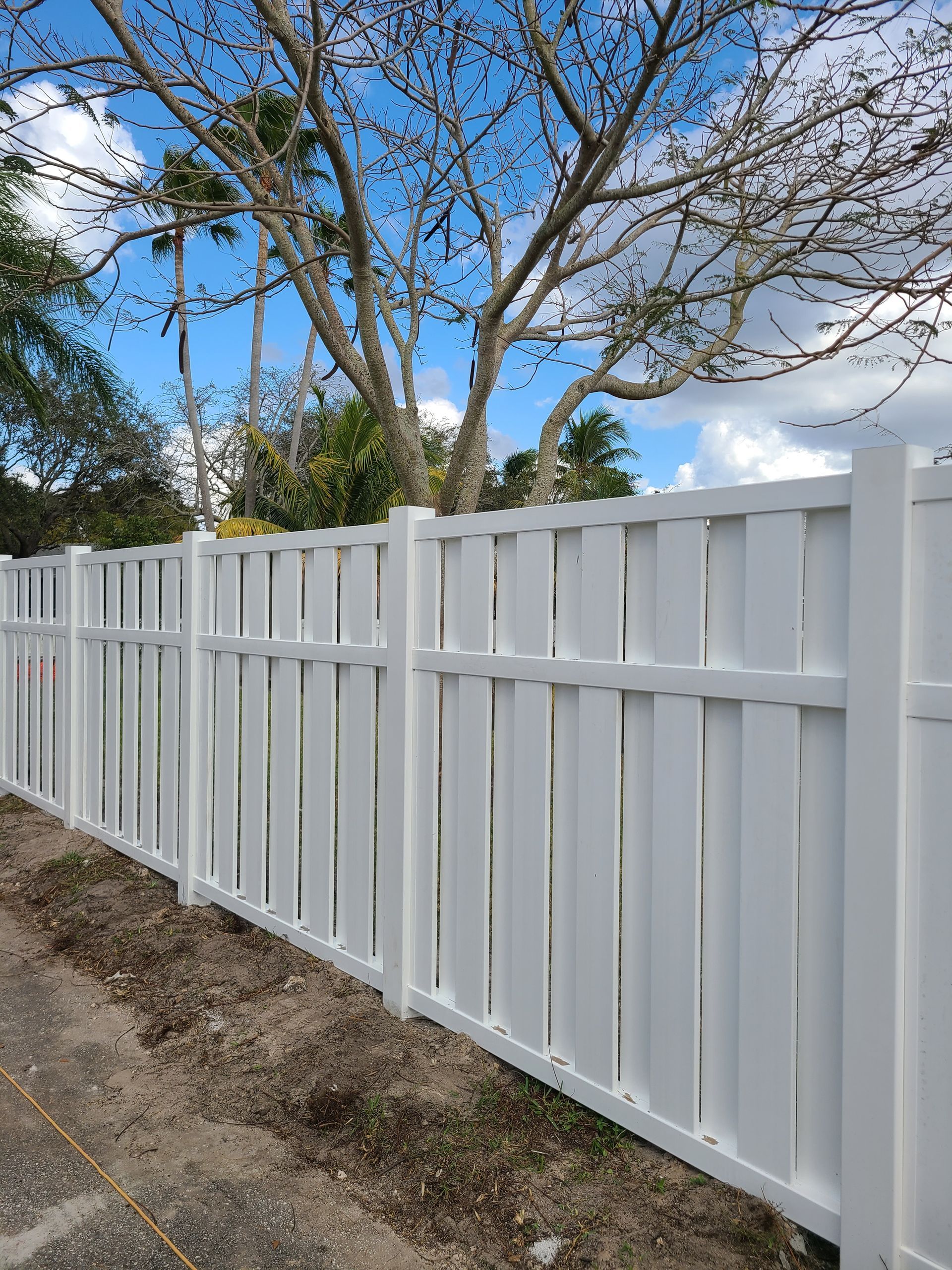 Shadow Box PVC Fence