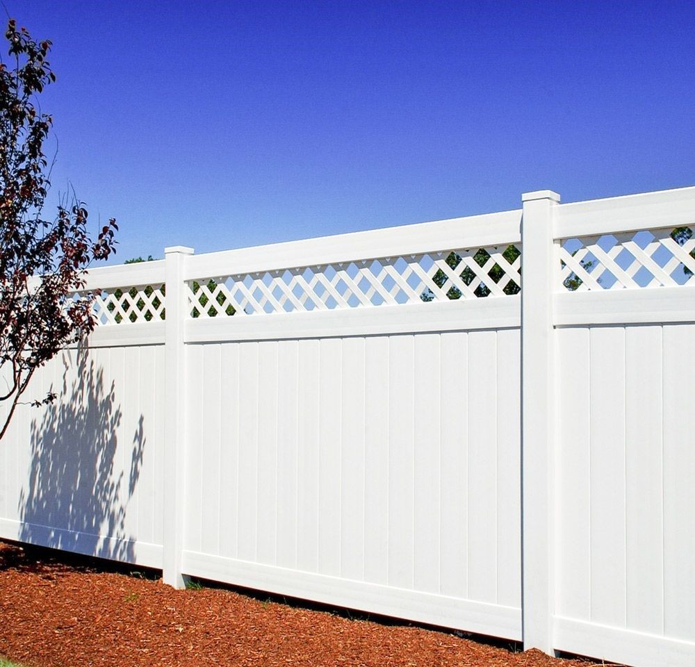Top Lattice PVC Fence