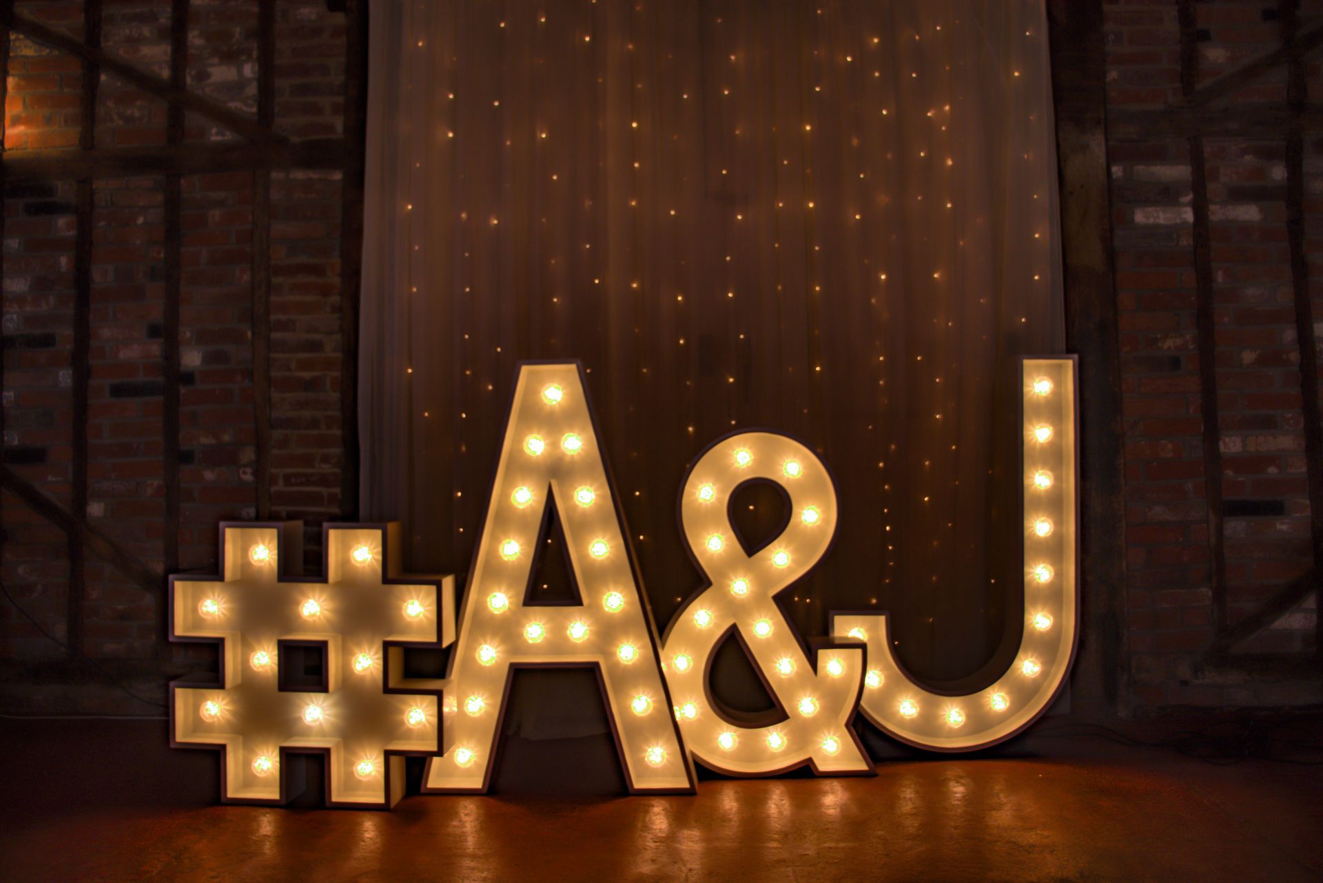 Light up Numbers for hire 