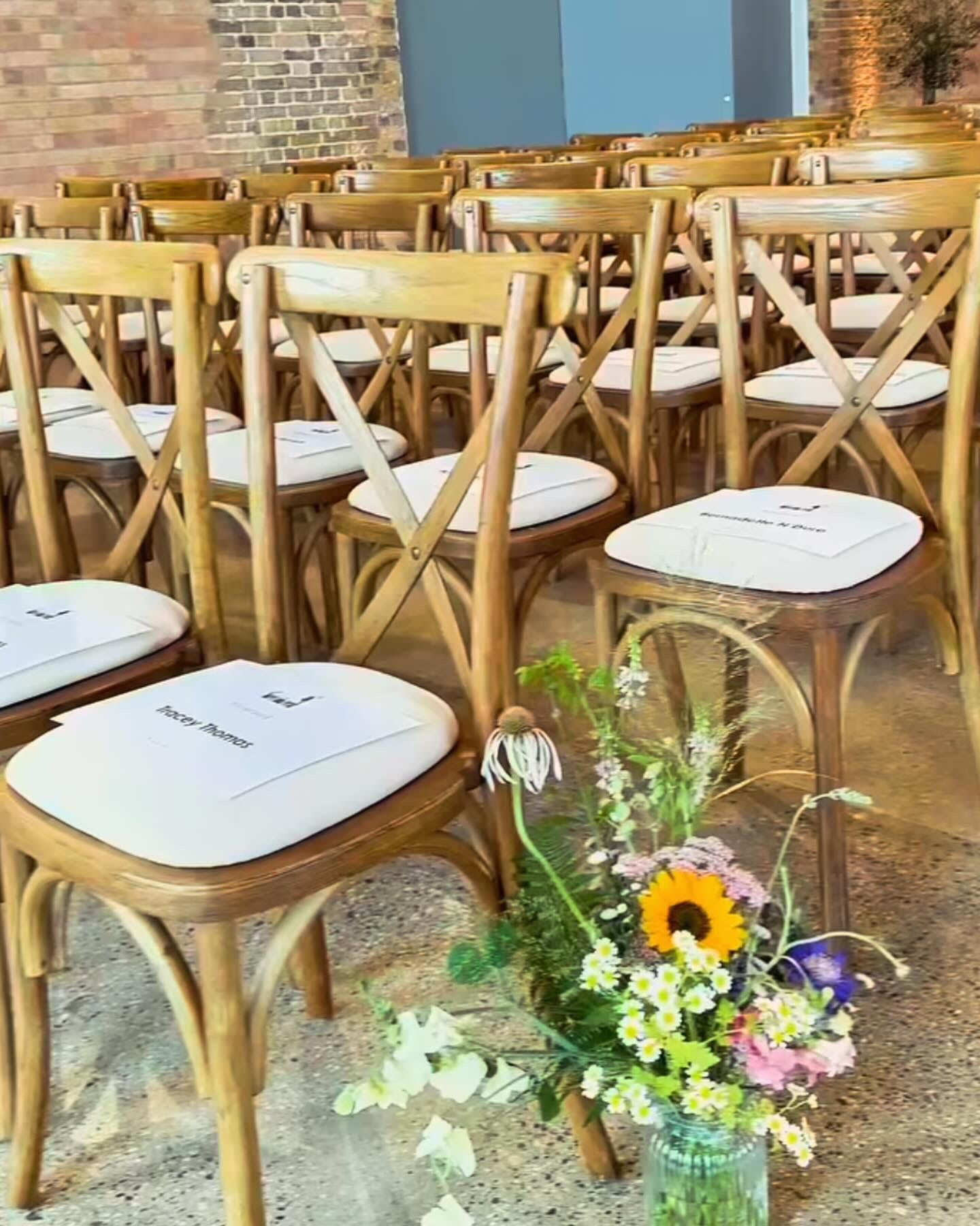Rustic crossback chairs to hire 