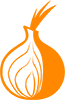 Logo arancione stilizzato a forma di fiamma o cipolla su sfondo bianco.
