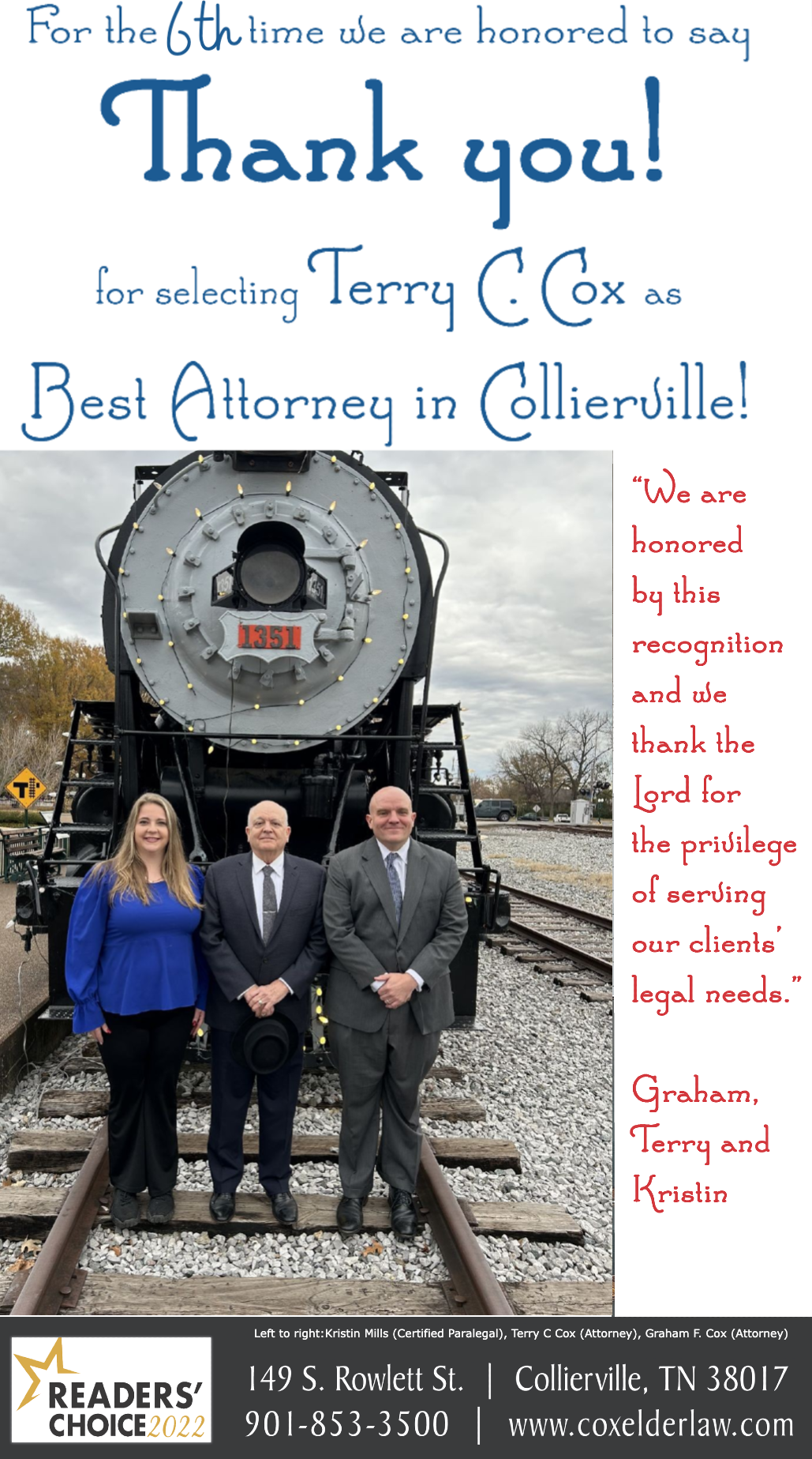 Cox Law Office Team Photo