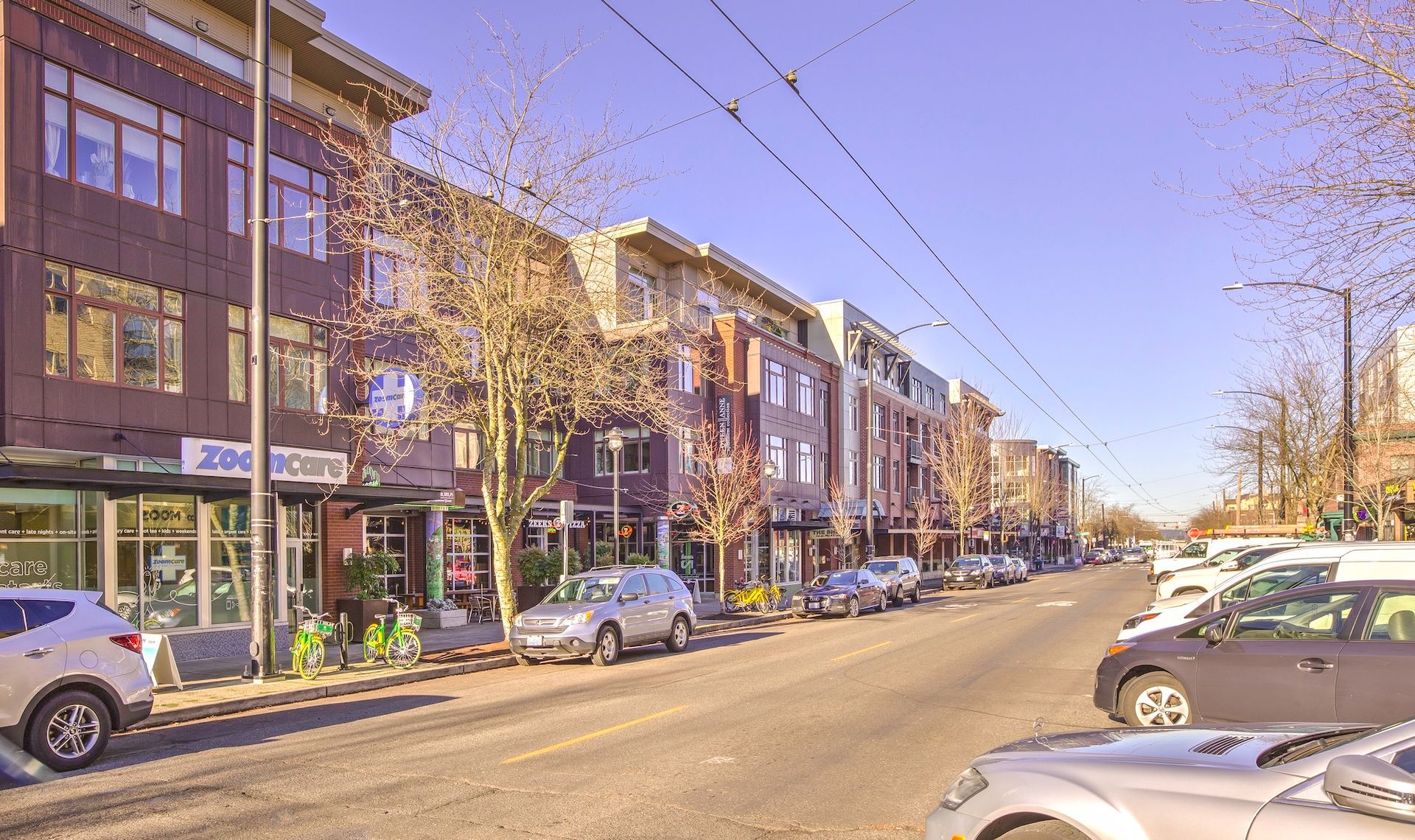 exterior shot of 7 Hill apartments