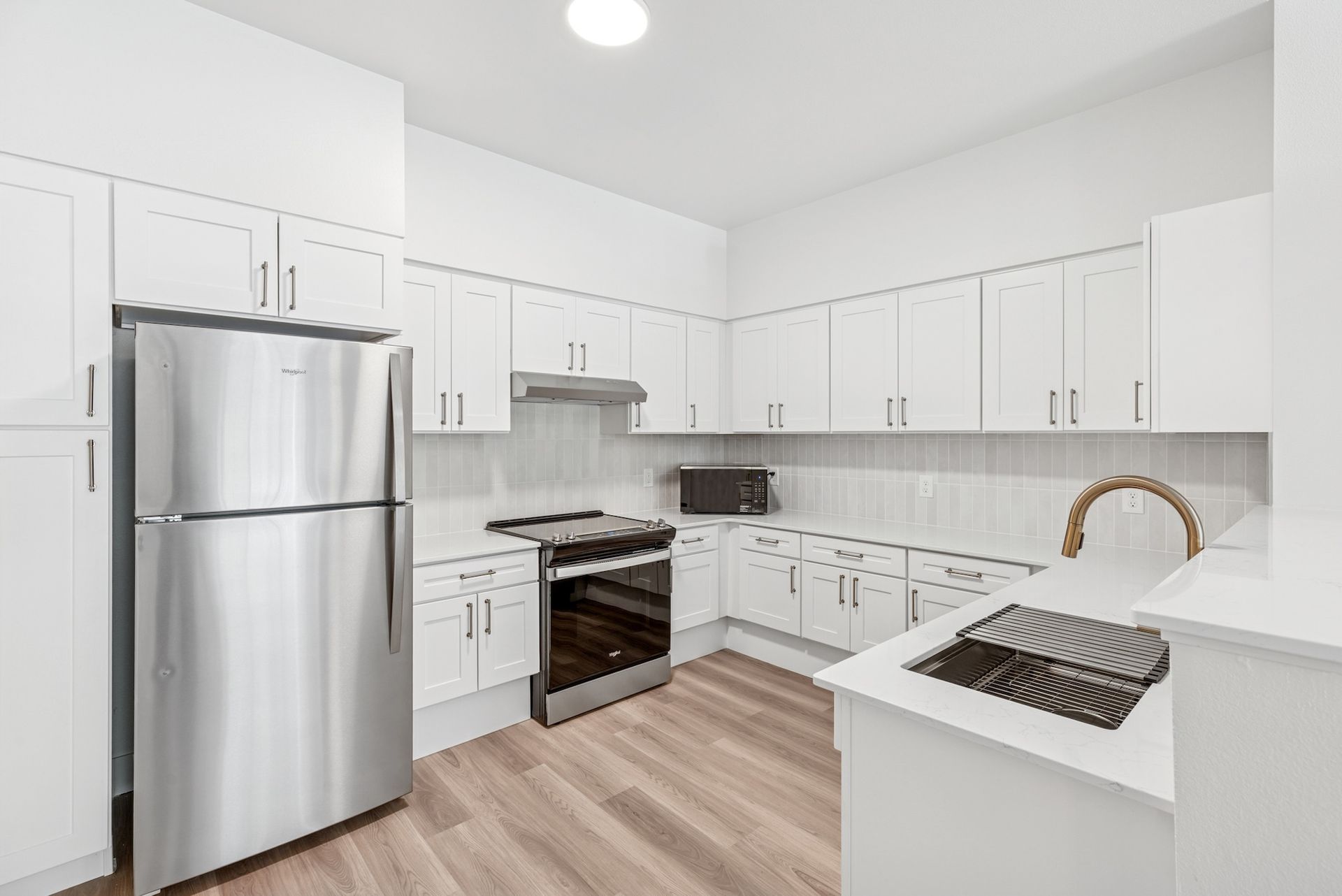 kitchen with stainless steel appliances