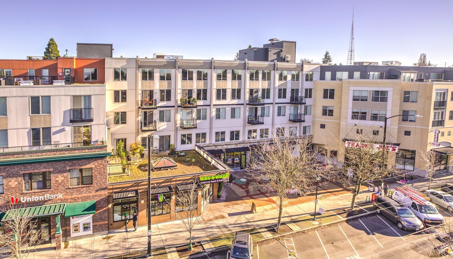 Exterior shot of Towne apartments