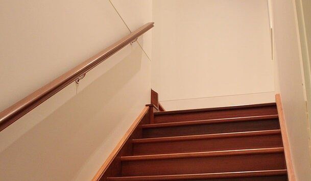 Wooden Staircase & Hand Rail — Builders  in Fernhill, NSW
