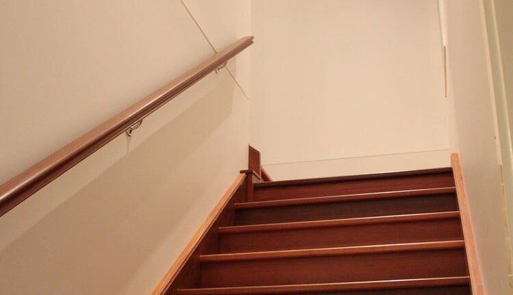 Wooden Stairs & Hand Rail — Builders  in Fernhill, NSW