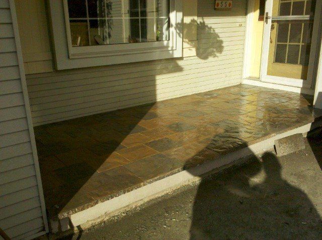 Front Patio design - front yard landscaping services - Stellato Bros. Inc. in Feeding Hills, MA