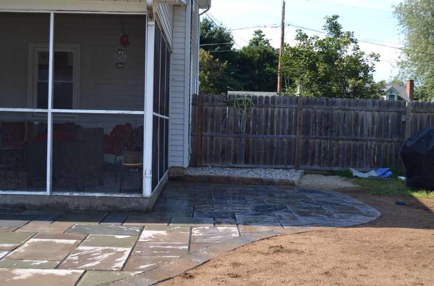 Brick and stone walkway design - brick pavers, walkways and patios landscaping services - Stellato Bros. Inc. in Feeding Hills, MA