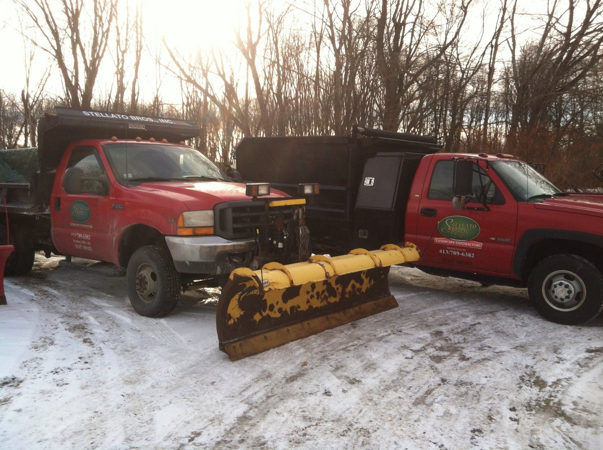 Service vehicles - landscaping services - Stellato Bros. Inc. in Feeding Hills, MA