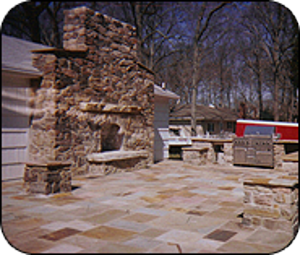 Custom Fireplace and patio - masonry contractor - toms, river, nj