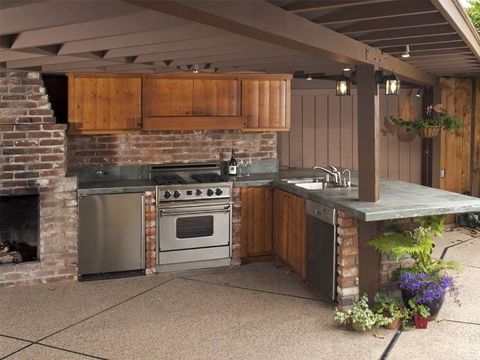 Custom Outdoor Kitchen — Masonry Contractor in Toms River, New Jersey