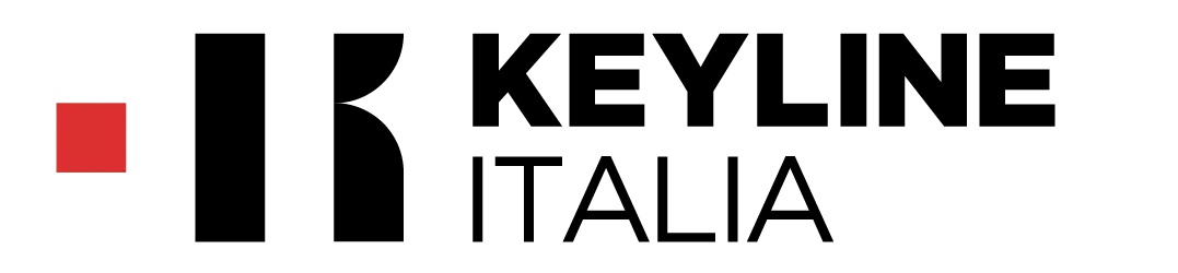 Logo per Keyline Italia: quadrato rosso, lettera