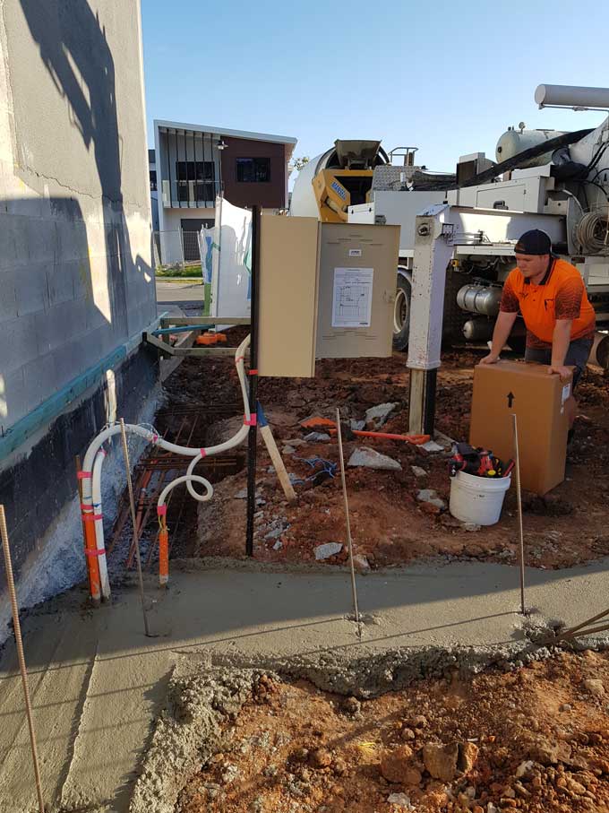 Worker doing Neat work