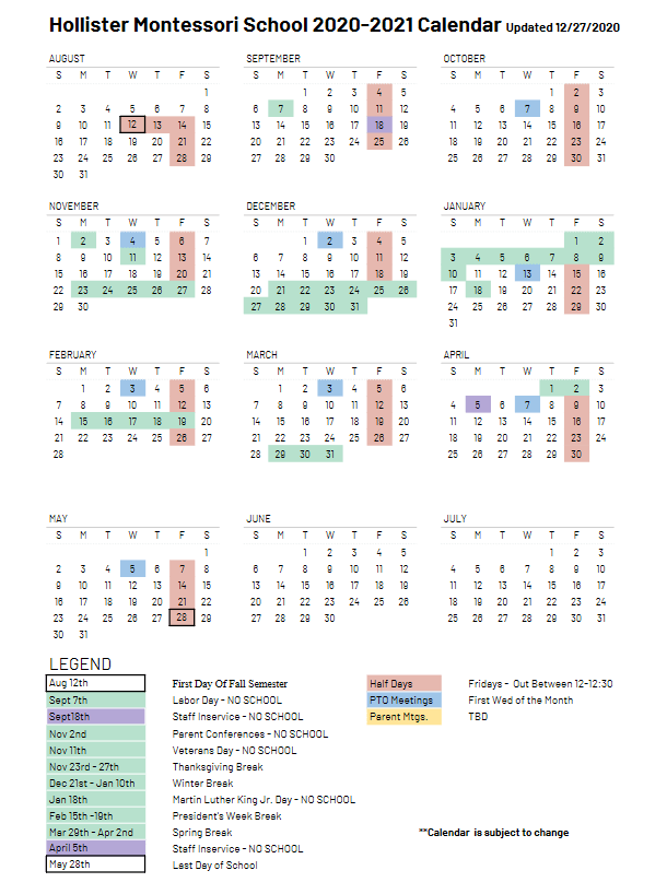 Calendar