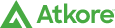 Green Atkore logo with a triangular shape.