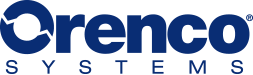 Orenco Systems logo in blue, with the word