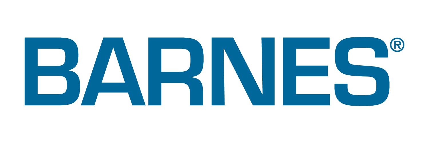 Barnes Corporation logo in teal text.