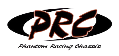 A logo for phantom racing chassis is shown on a white background.