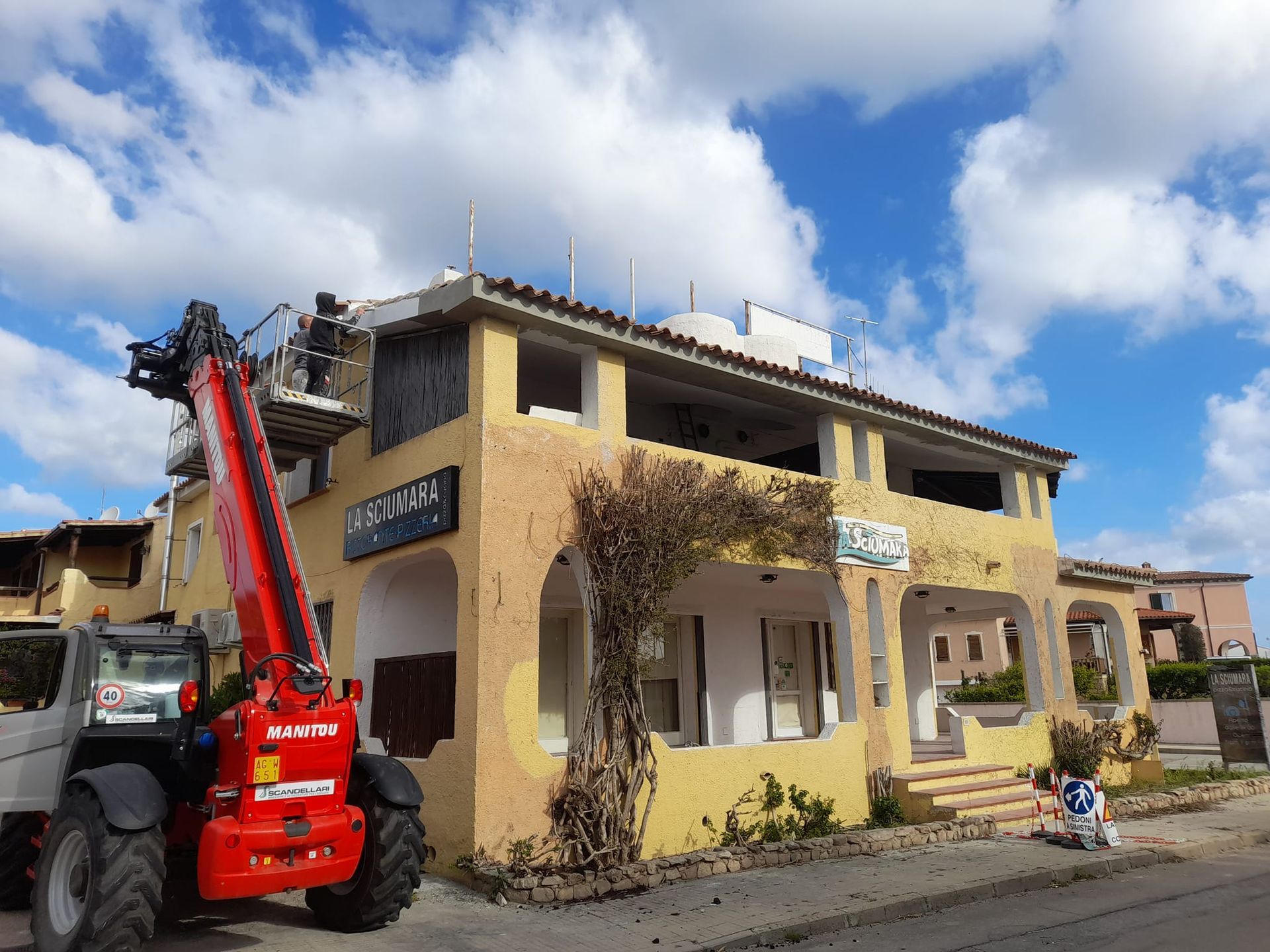 Un sollevatore telescopico