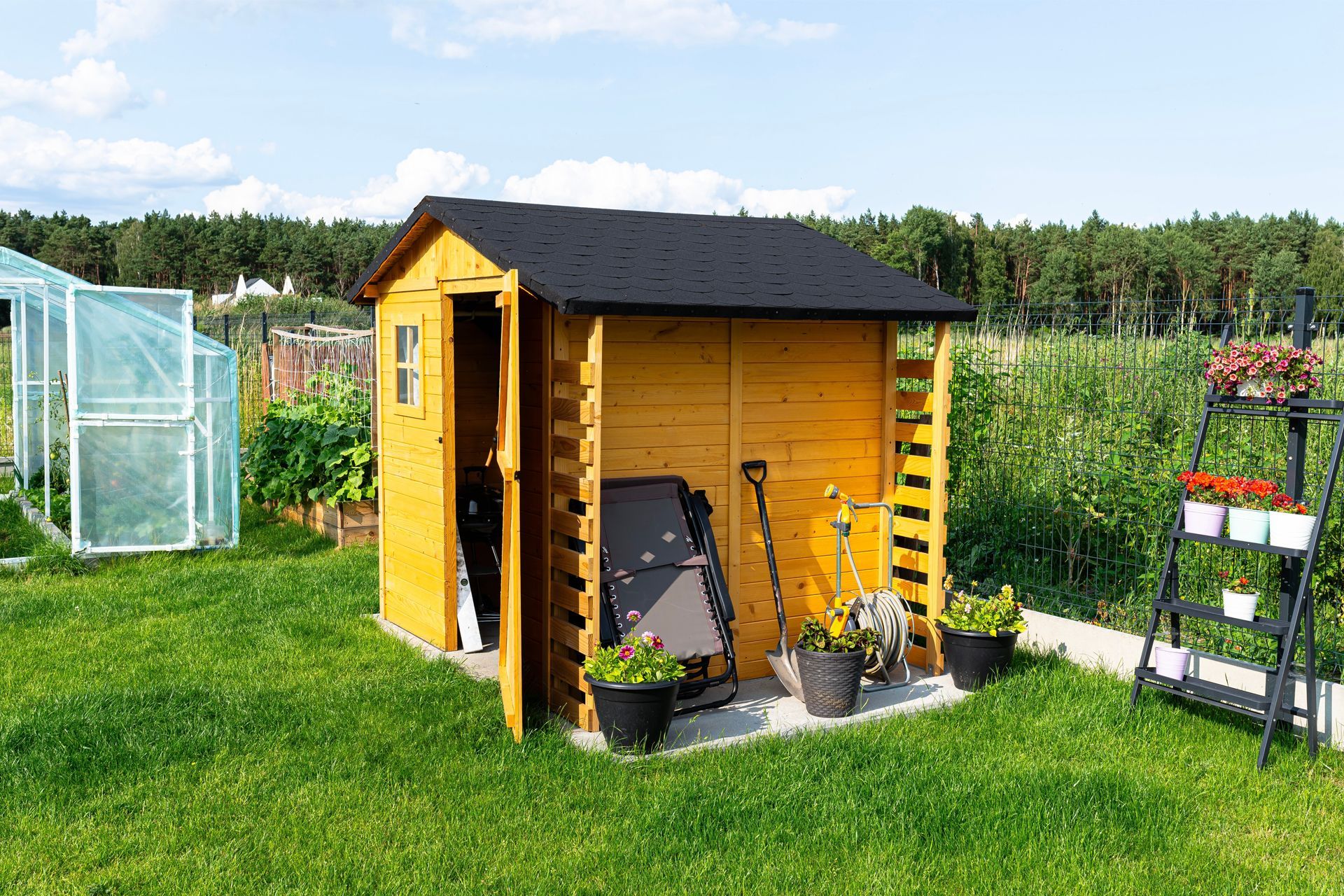 Garden shed.