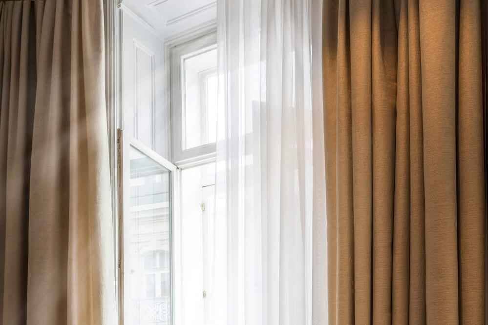 Brown and white curtains — Drapes in Bensalem, PA