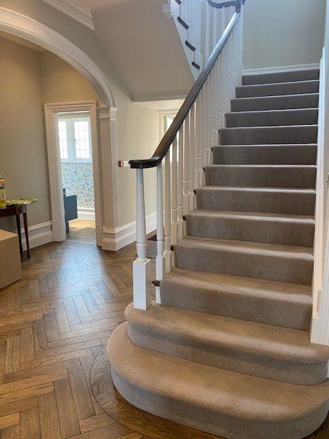 Beautiful prime European oak herringbone parquet flooring,