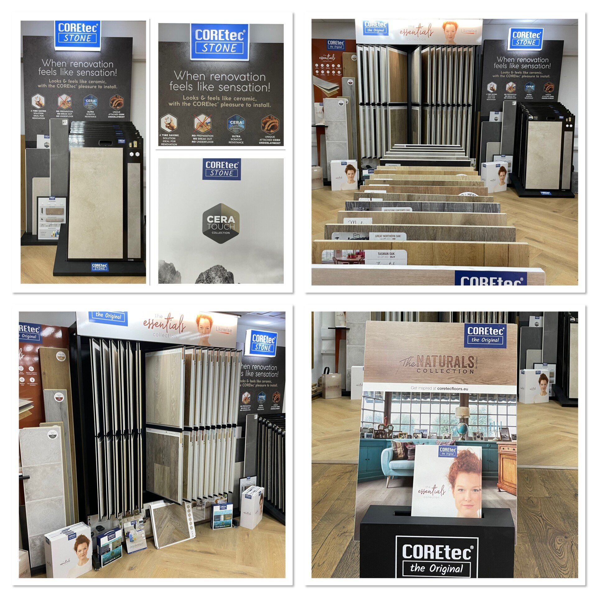 COREtec Tiles on display 3