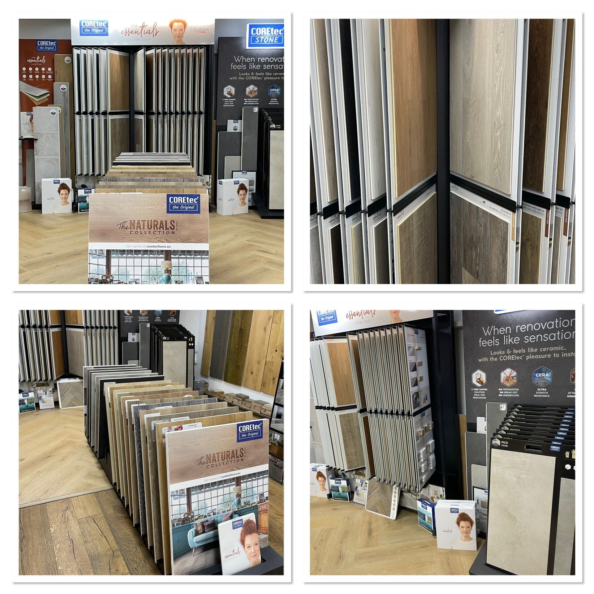 COREtec Tiles on display 2