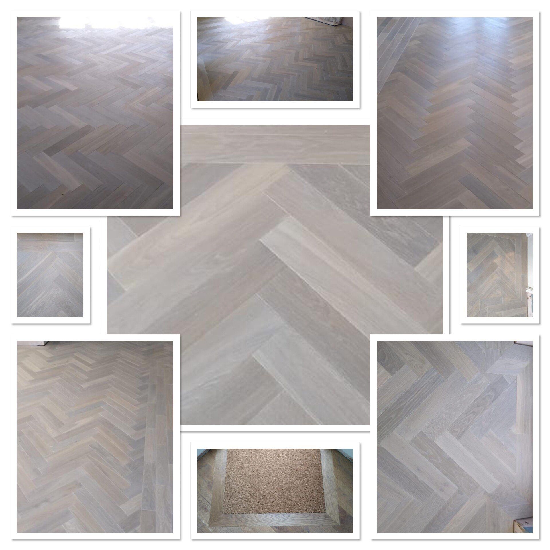 A beautiful light white smoked Herringbone