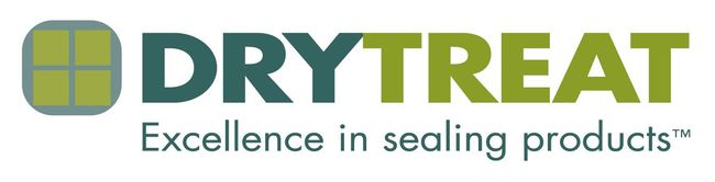 A logo for dry treat excellence in sealing products