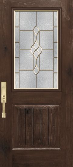 Wooden Door With Glass - Bradenton, FL - Bradenton Window & Allied Products Inc.