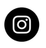 Black Instagram logo icon. White camera outline on black circle background.