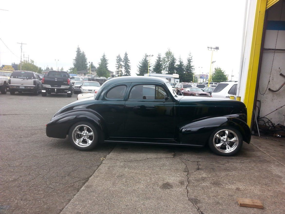Classic Car Muffler — Vintage Car Black Under in Everett, WA