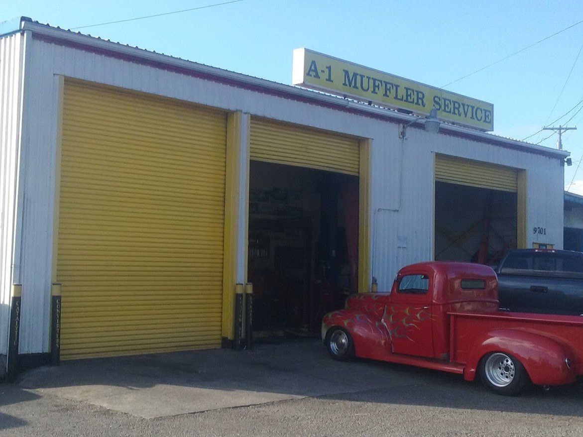 Brakes — Red Car In-front of Shop in Everett, WA