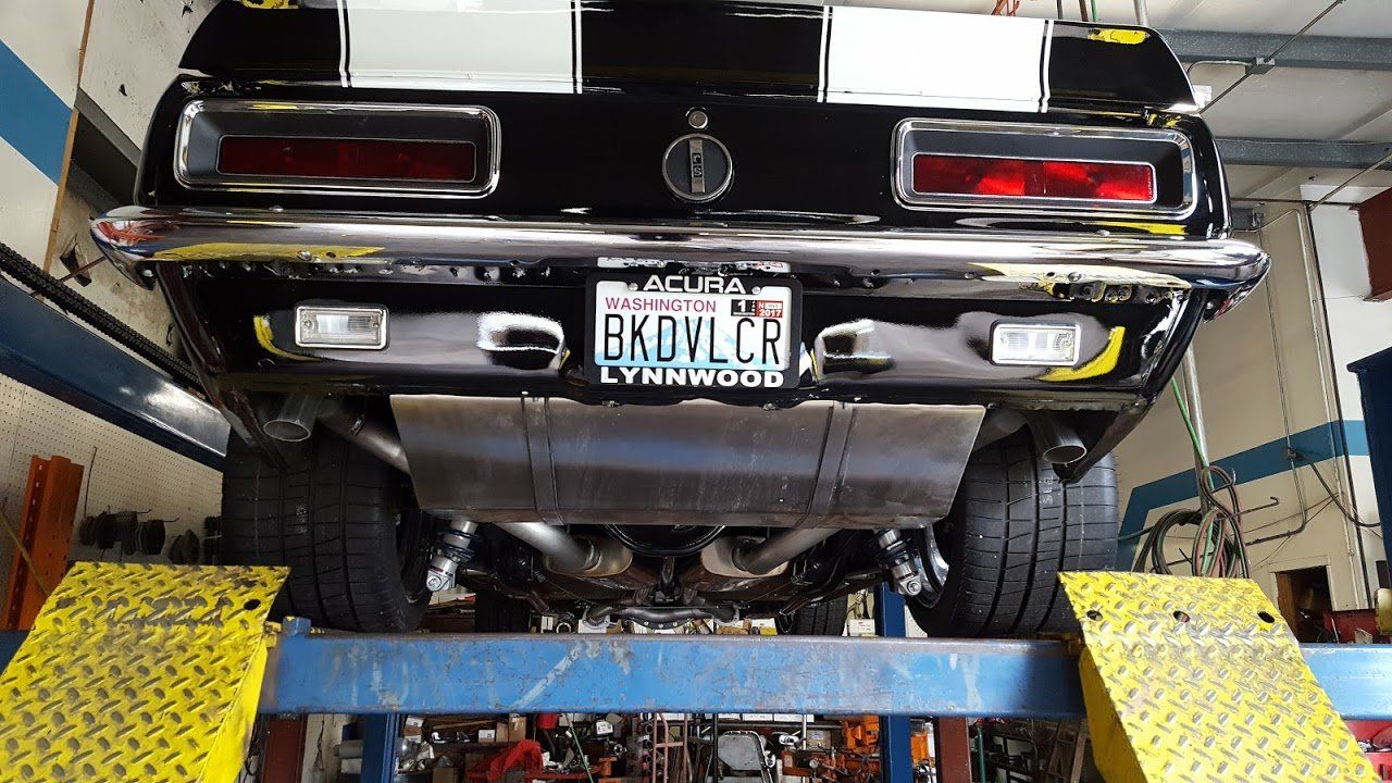 Catalytic Converters — Car Dark Colored Back View in Everett, WA