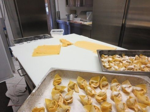 Preparazione di pasta ripiena