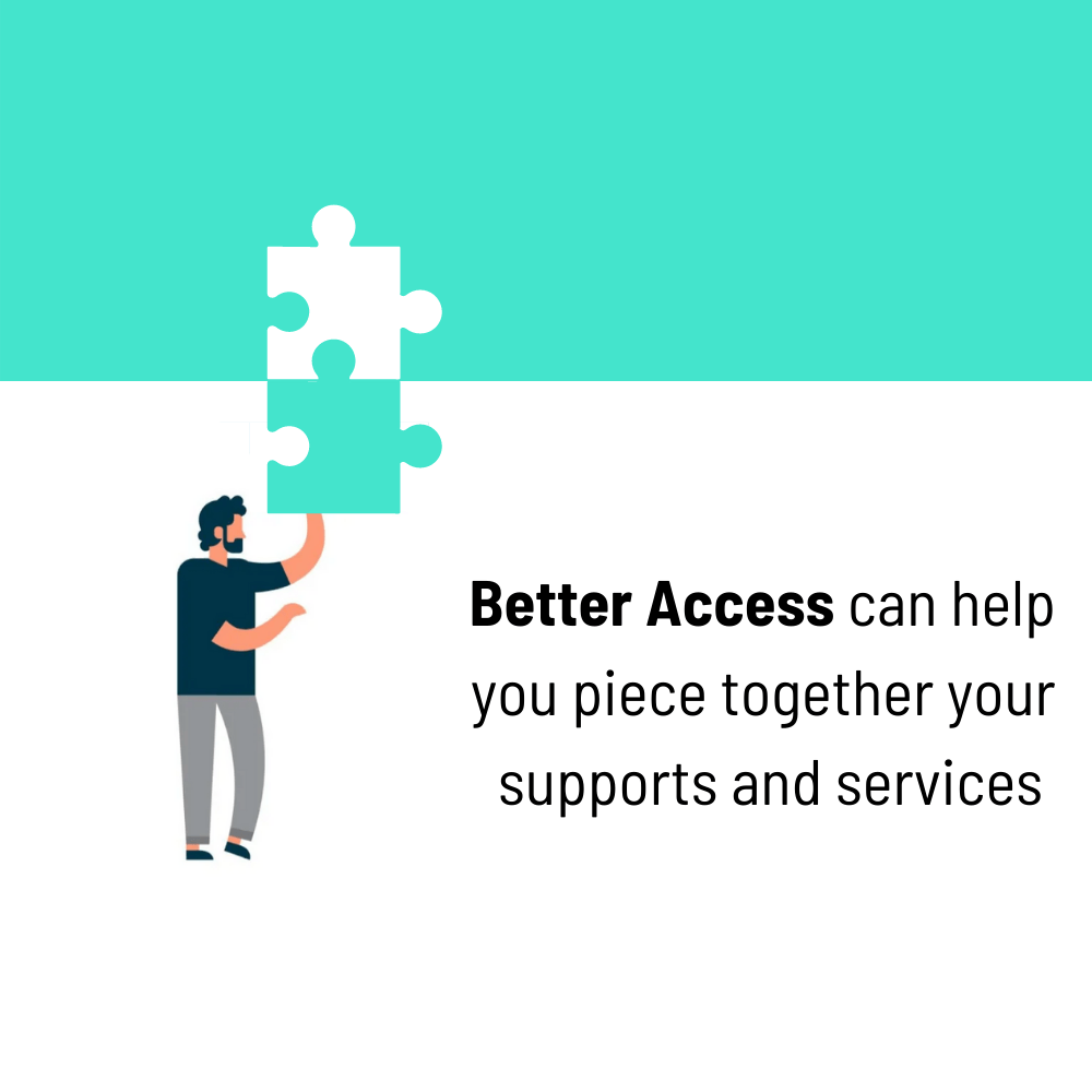 A Man is Holding a Piece of Puzzle in His Hand — Better Access Support Services In Wyreema, QLD