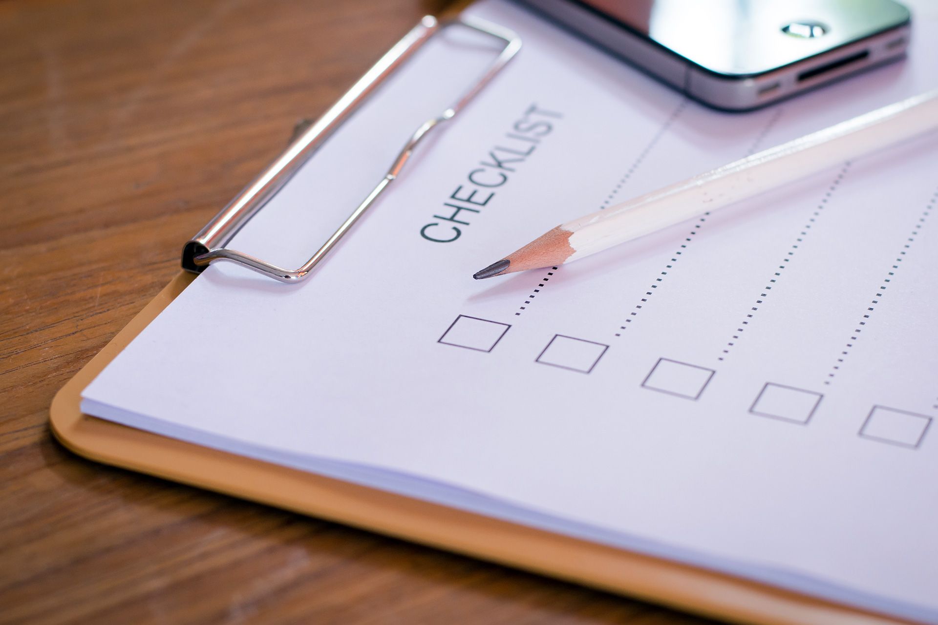 inspection checklist for buyers