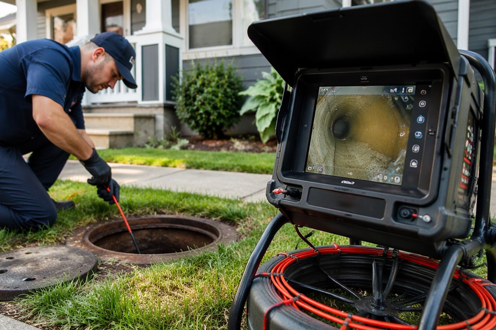 Inspecting a sewer for home buyers